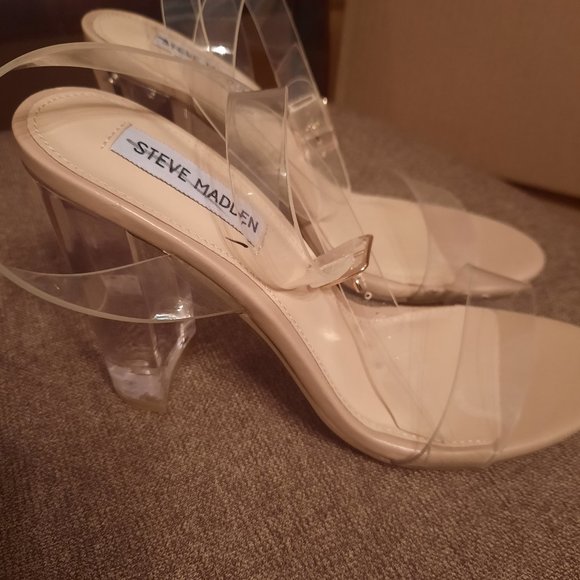 Steve Madden Womens Camille Ankle Strap Open Toe Heel Sandals size 8.5 - Picture 2 of 7